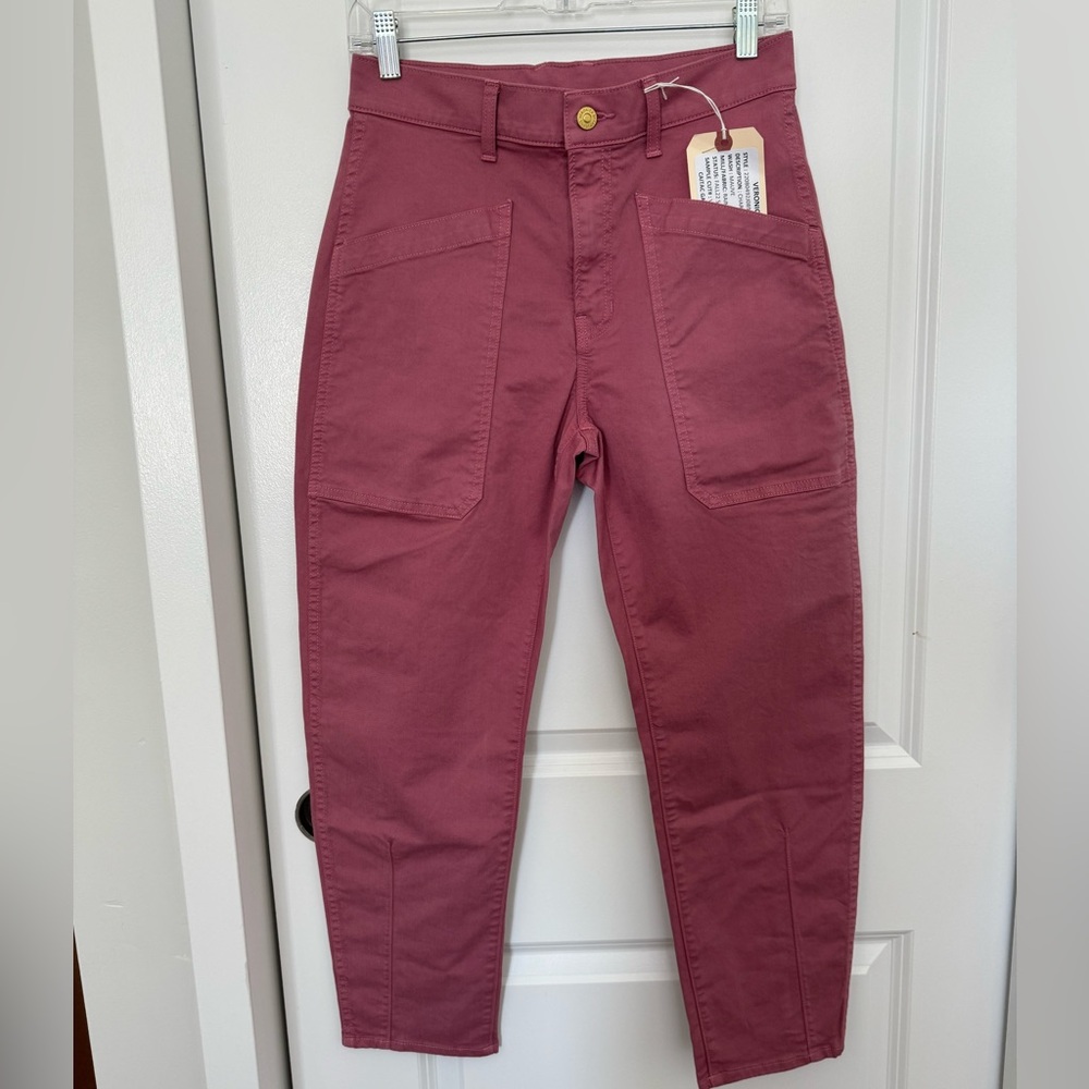UNRELEASED COLOR WAY! Veronica Beard Charlie Pants in Mauve. Size 27. NWT!